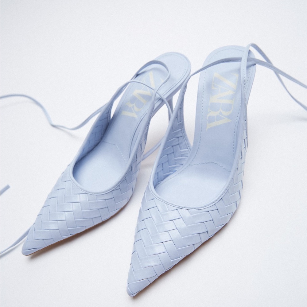 Zara Woven Heels With Ankle Strap 2208/710/009